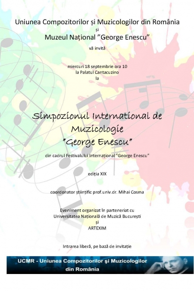 Simpozionul International de Muzicologie ”George Enescu”